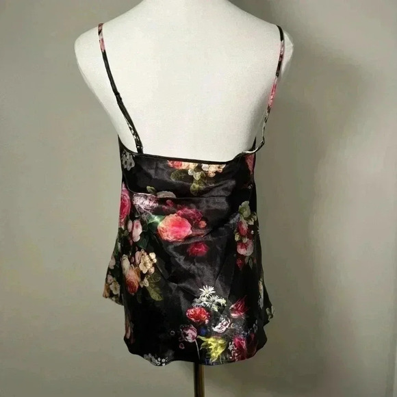 Fairycore satin floral  glam cami top M - Picture 4 of 5